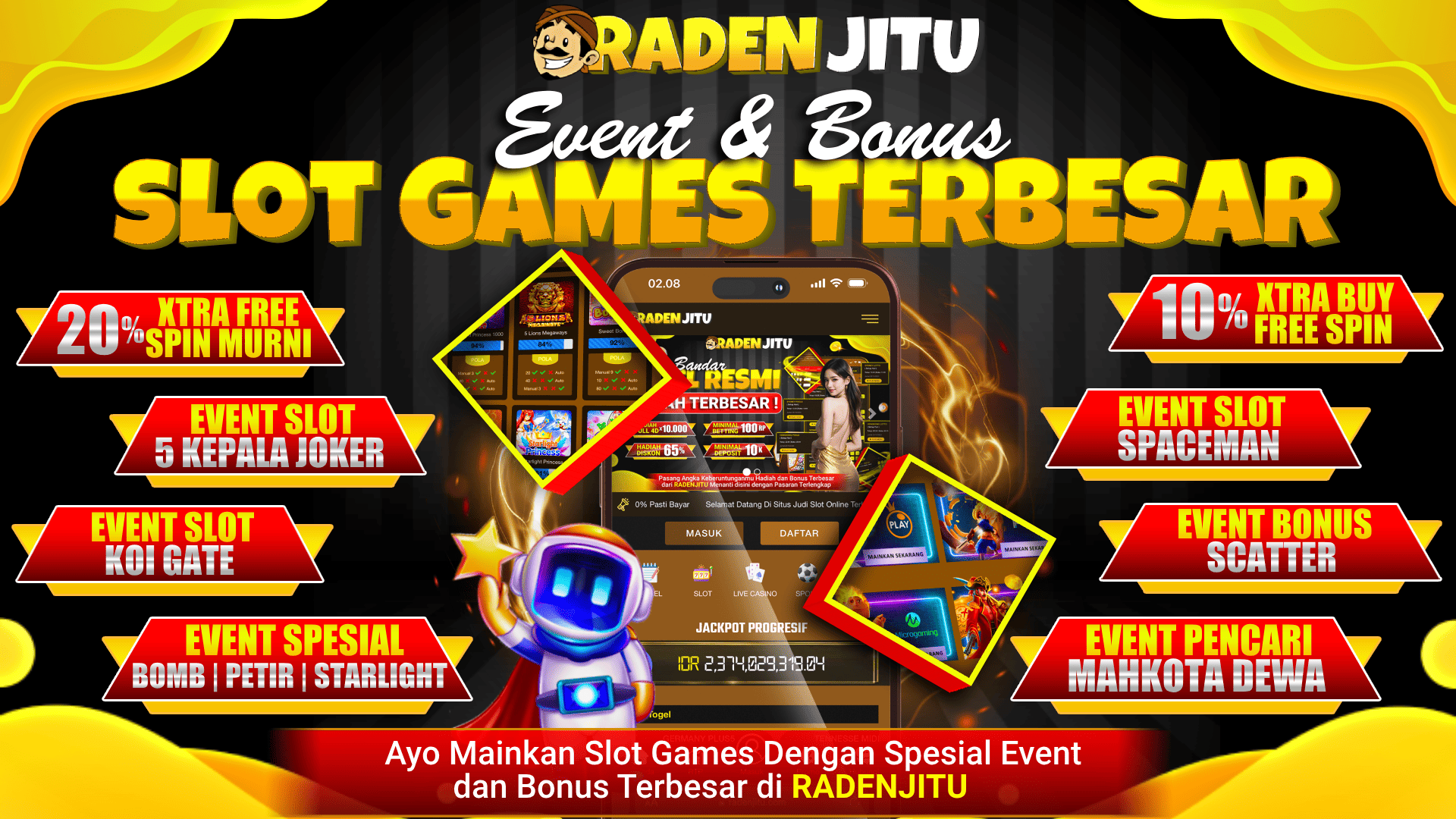 BONUS SLOT TERBESAR RADENJITU